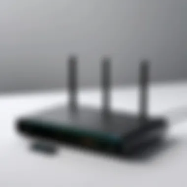 Wireless router with connected printer