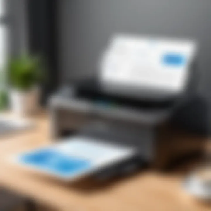 Wireless printer setup interface