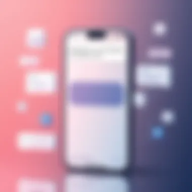 User interface design for messaging app