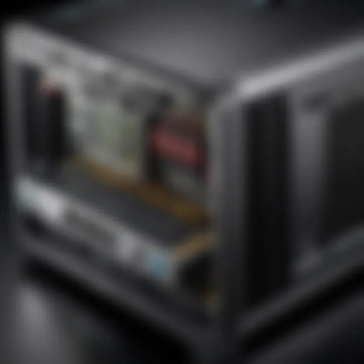 A detailed view of HP workstation hardware options