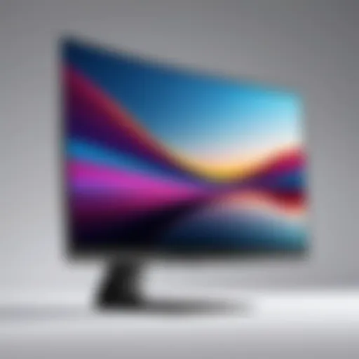 Sleek design of a curved monitor showcasing its aesthetic appeal