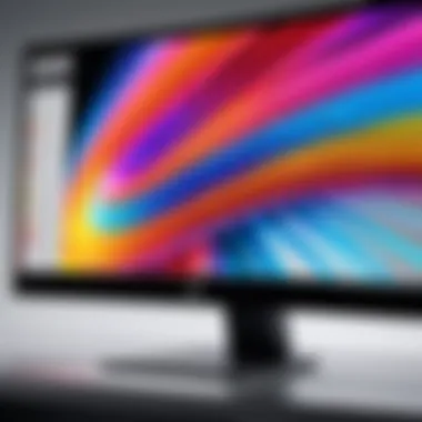 Display Quality Comparison High-resolution display comparison highlighting vibrant colors