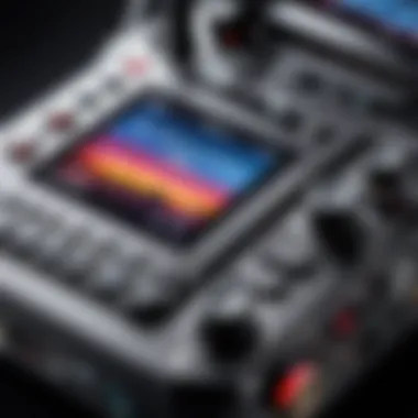 Close-up of DJI Ronin RS control panel and features