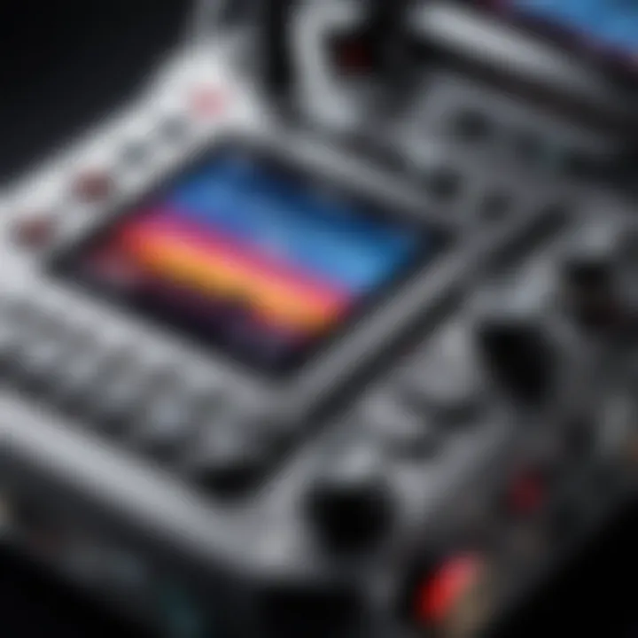 Close-up of DJI Ronin RS control panel and features