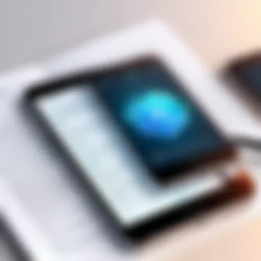 Mobile PDF Editing User editing PDF on smartphone