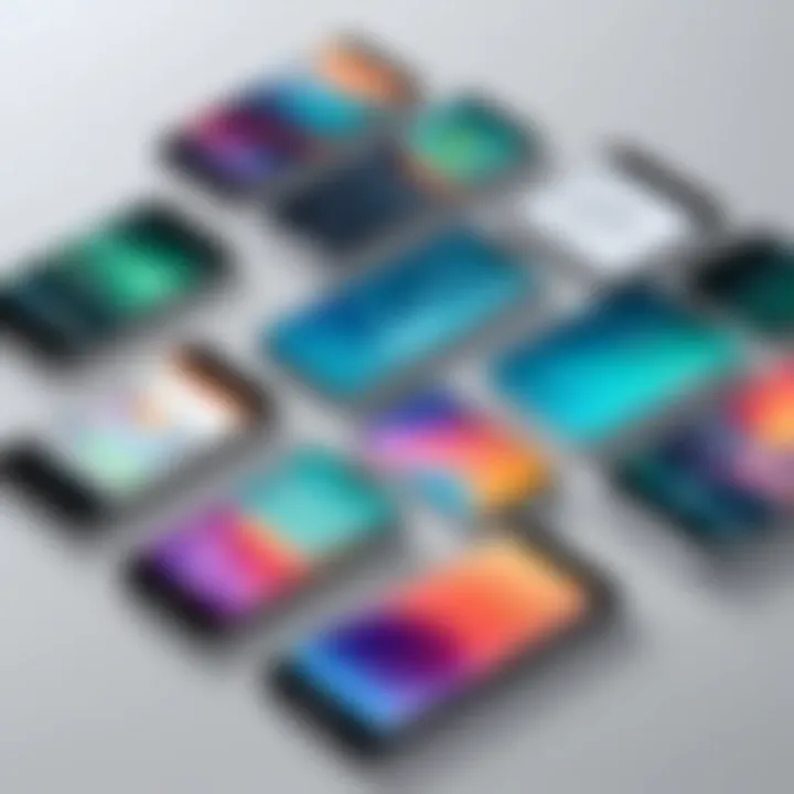 Visual breakdown of different smartphone storage types