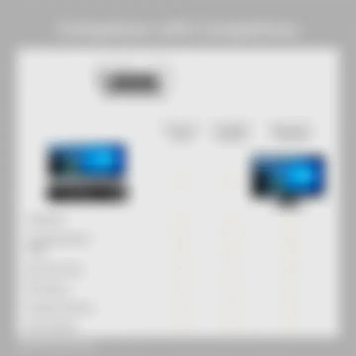 Comparison chart of Epson PowerLite 2250U and competitors