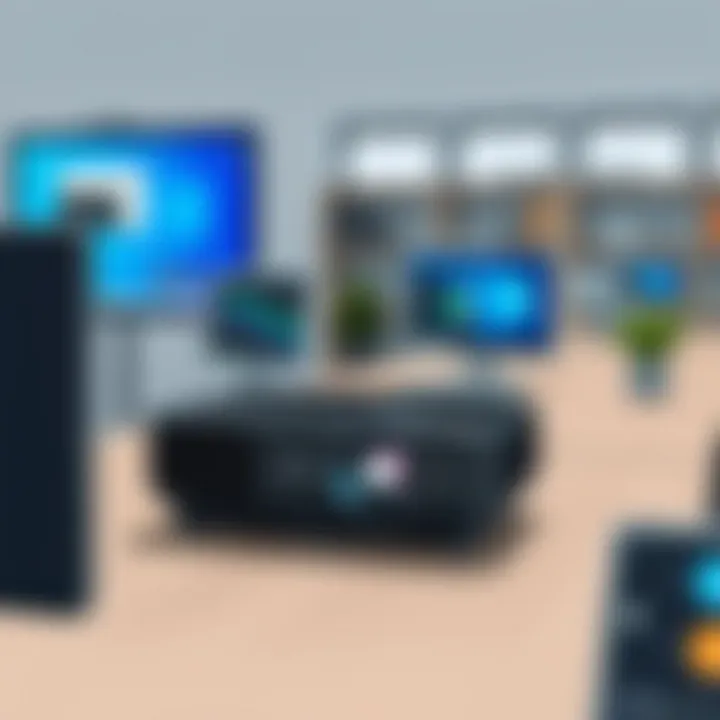 Epson PowerLite 2250U projector in an office setting