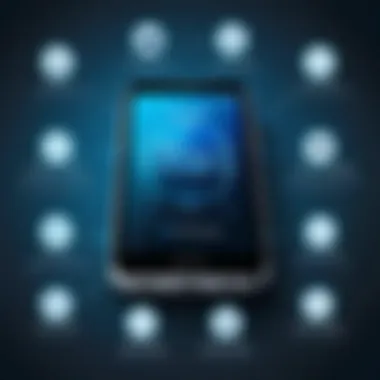 Infographic detailing the key security features of mobile payment devices.
