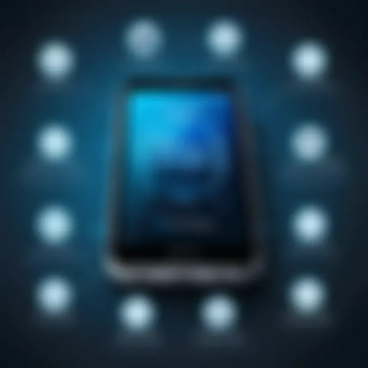 Infographic detailing the key security features of mobile payment devices.