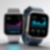 Innovative smartwatch displaying sleep metrics