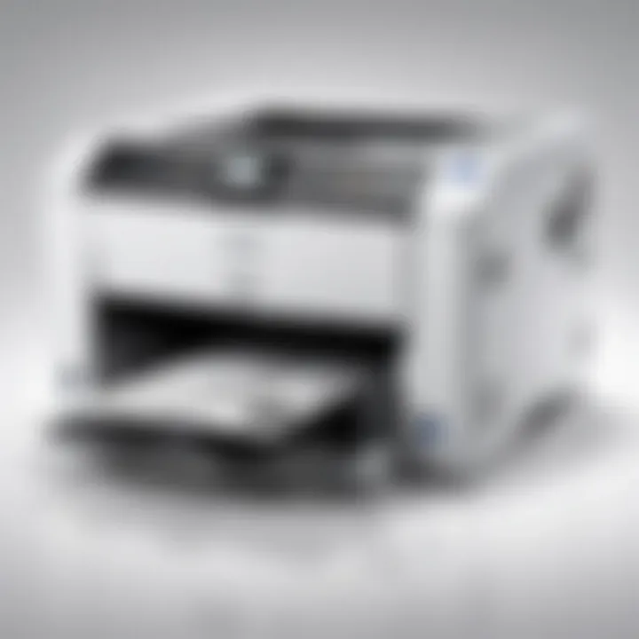 Epson laser printer showcasing scanning capabilities