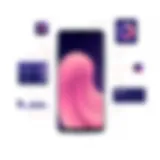 Sleek design of the latest Samsung smartphone