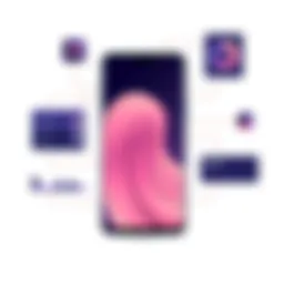 Sleek design of the latest Samsung smartphone