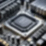 Close-up of a high-end gaming processor on a motherboard