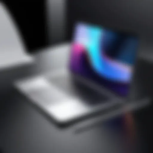 A sleek MacBook showcasing its modern design
