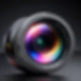 Close-up of smartphone camera lenses showcasing advanced sensor technology