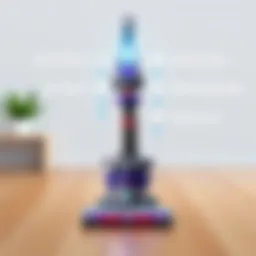 Dyson vacuum showcasing advanced filtration technology