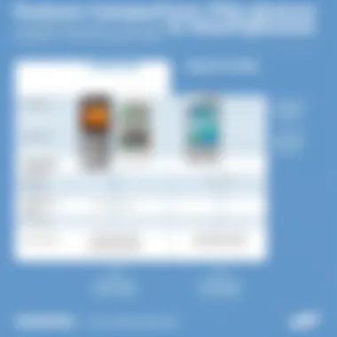 Comparison chart highlighting essential features of Samsung flip phones versus smartphones