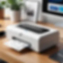 A sleek and modern Wi-Fi printer on a desk