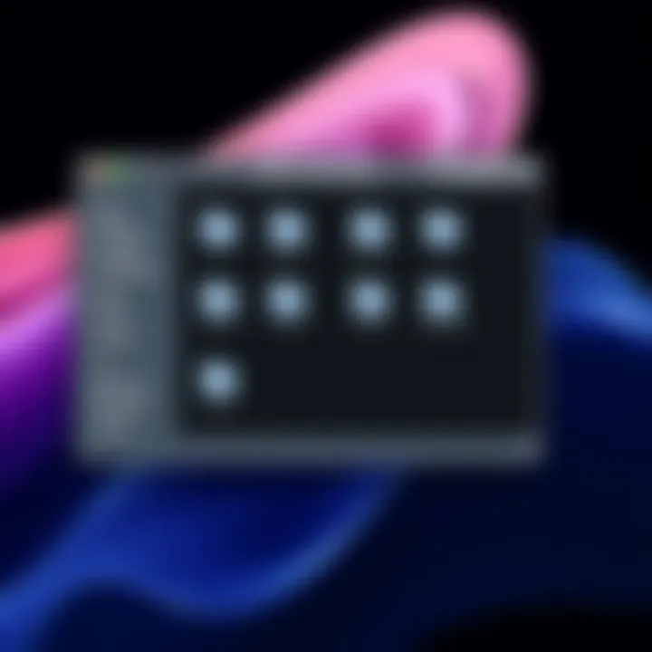 Apple File Manager User Interface User interface of Apple File Manager displaying folder structure