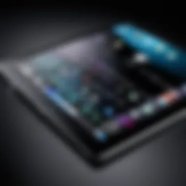 Sleek Design and Display Quality of Apple iPad Detailed view of Apple iPad showcasing its sleek design and display quality