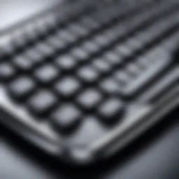 A vintage Blackberry device showcasing its iconic QWERTY keyboard