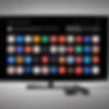 Content Streaming Options on Chromecast with Google TV A visual representation of streaming various content options available on Chromecast with Google TV.