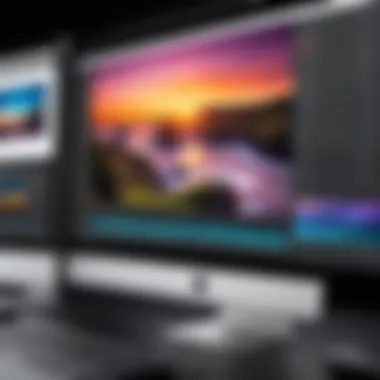 Advanced Digital Photo Editing Interface Showcasing an advanced digital photo editing interface