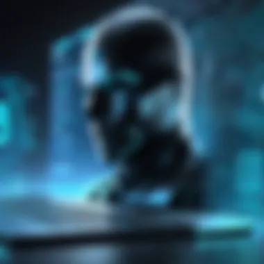 Security in Digital Communication A conceptual image depicting security in online communication