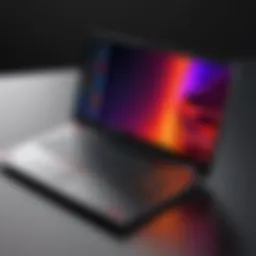 Close-up view of the Lenovo Legion 5 Pro showcasing its sleek design.