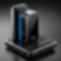 High-tech multi carrier cell phone booster on display