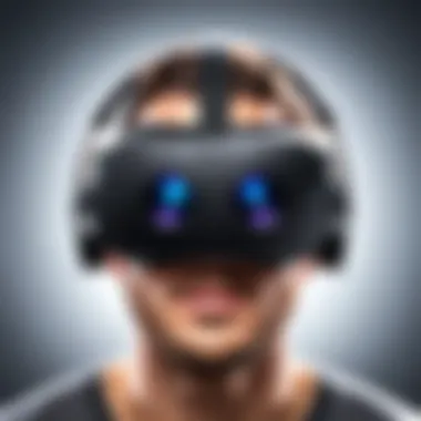 Immersive Oculus Gear VR Experience A vibrant Oculus Gear VR headset displaying a range of immersive applications.