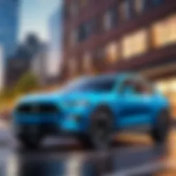 Mustang Electric SUV in urban setting