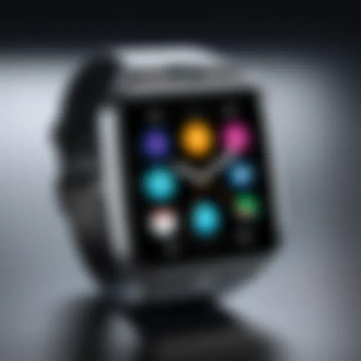 A sleek smart watch showcasing its features and interface