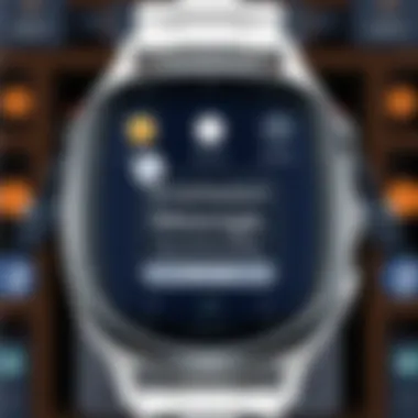 Smartwatch displaying messaging interface