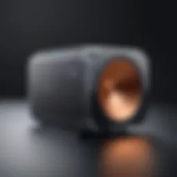 Stylish Bluetooth speaker showcasing modern design