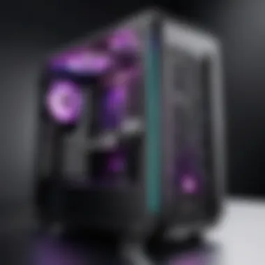 An aesthetically pleasing and customizable gaming PC case.