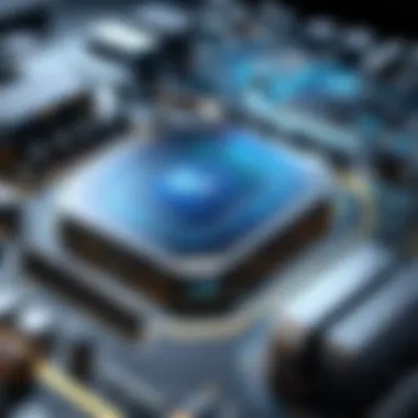 The Future of Microcomputing Technology A futuristic representation of microcomputing technology trends.