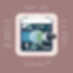 Technical diagram showcasing the internal components of a two-way camera system