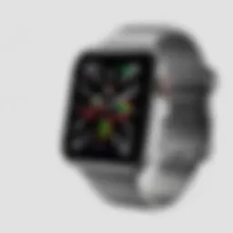 Elegant aluminum finish of Apple Watch Series 7 showcasing its sleek design