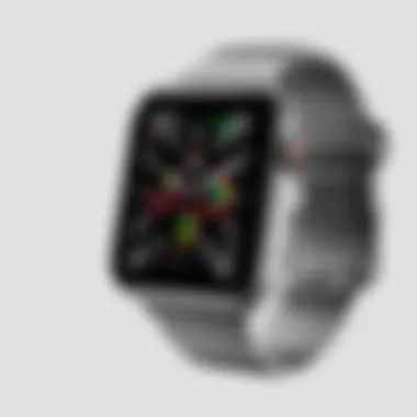 Aluminum Finish of Apple Watch Series 7 Elegant aluminum finish of Apple Watch Series 7 showcasing its sleek design