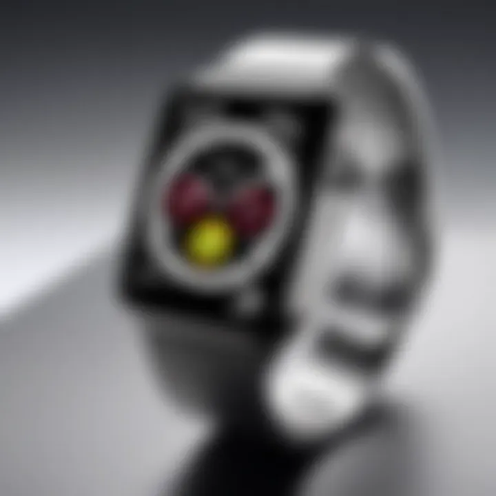 Stainless Steel Variant of Apple Watch Series 7 Luxurious stainless steel variant of the Apple Watch Series 7 in a modern setting