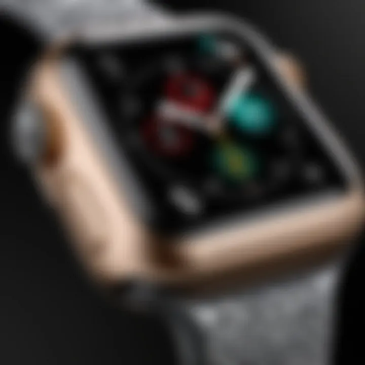 Textured Finish of Apple Watch Series 7 Textured finish of the Apple Watch Series 7 highlighting its innovative design