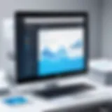 A digital workspace representing paperless filing
