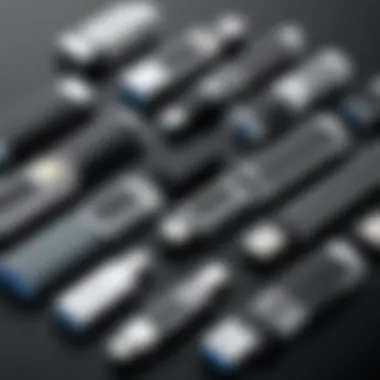 Applications of Large Thumb Drives An infographic detailing the applications of large thumb drives in various sectors