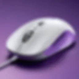 Elegant design of the Logitech Lilac Mouse showcasing its aesthetic appeal