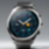 A sophisticated phone watch displaying advanced features