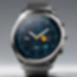 A sophisticated phone watch displaying advanced features