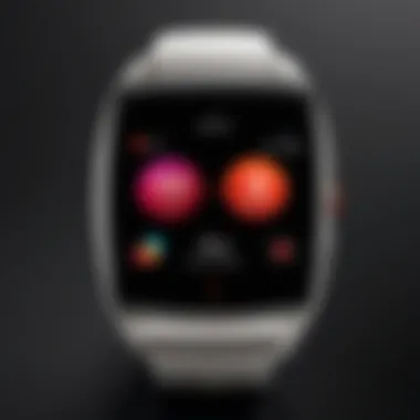 User interface of the Nubia Alpha smartwatch displayed